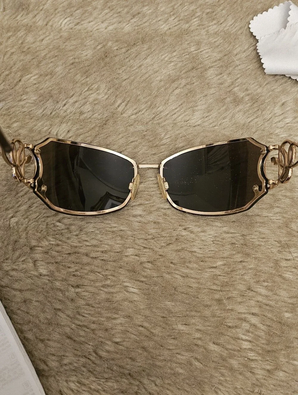 NEW Roberto Cavalli Cicno Serpent Sunglasses With Original Case, Literature Wipe